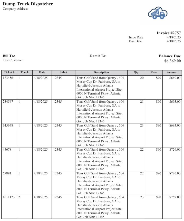 Invoice template 4