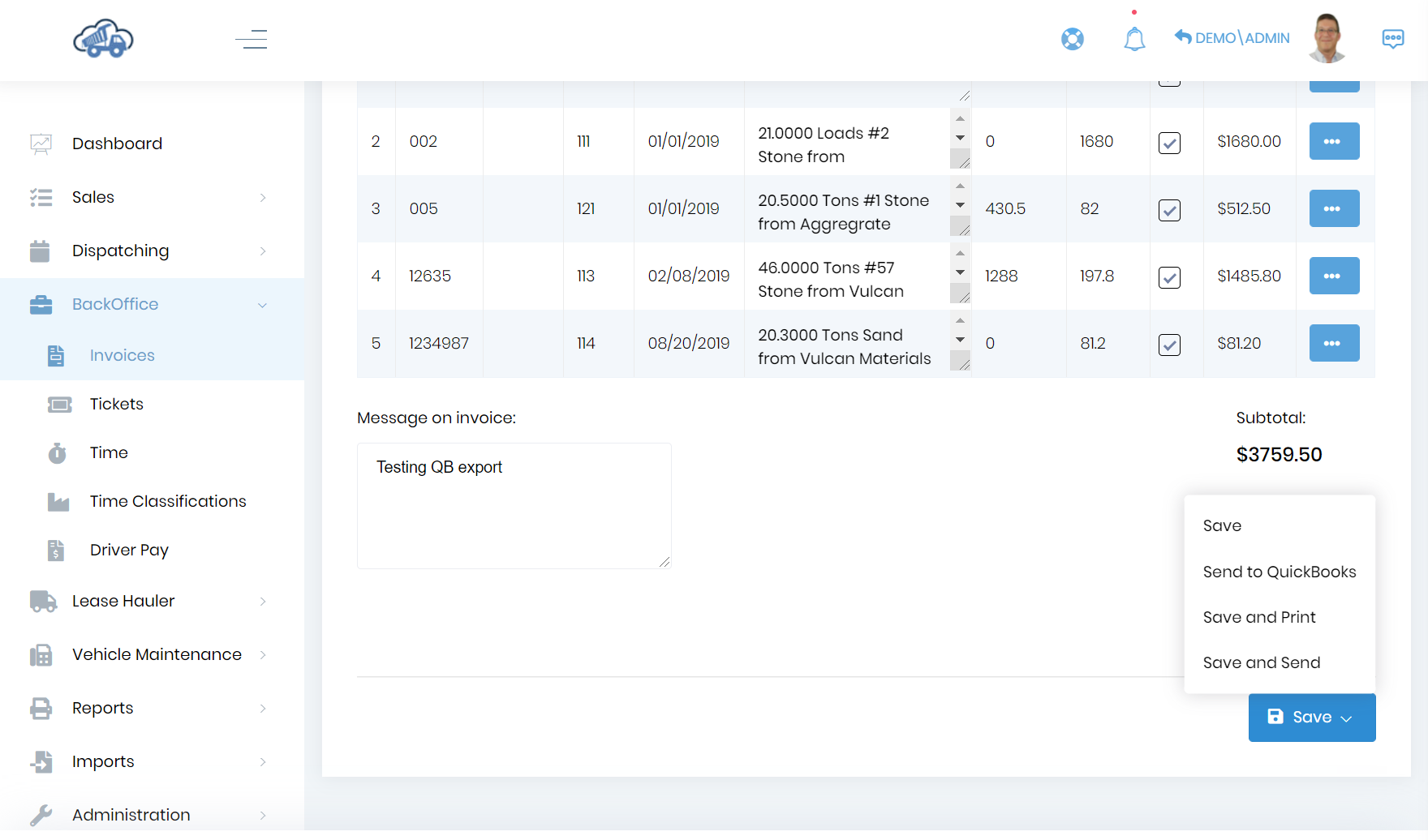 Setting Up QuickBooks Desktop - Dump Truck Dispatcher