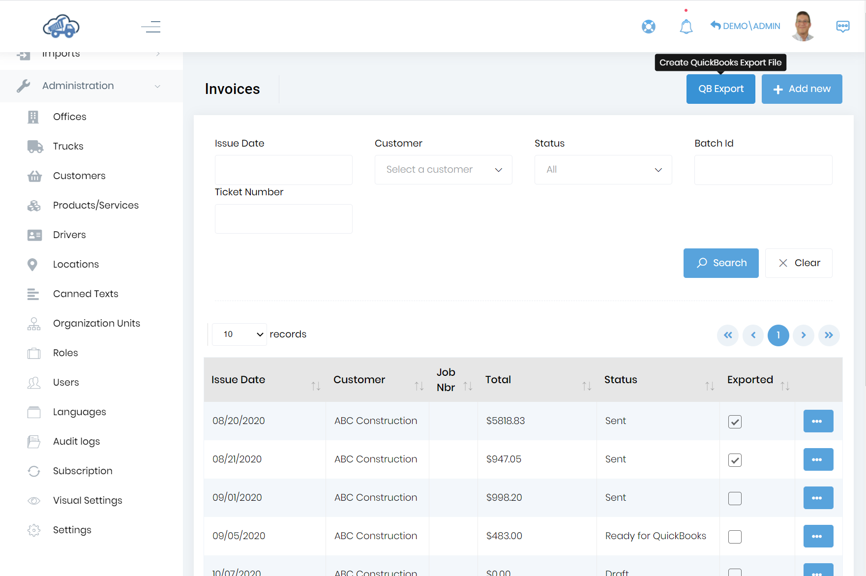 Setting Up QuickBooks Desktop - Dump Truck Dispatcher