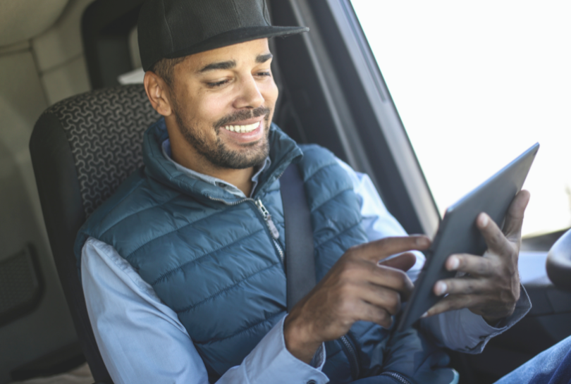 GPS tracking used by driver